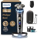 Philips Shaver i9000 Prestige Ultra, Wet & Dry Electric Shaver, Dark Slate, Skin IQ Pro Technology, Triple Lift & Cut System, 360 Rotating NanoTech Precision Blades, 5 Shaving Modes, Model XP9402/31