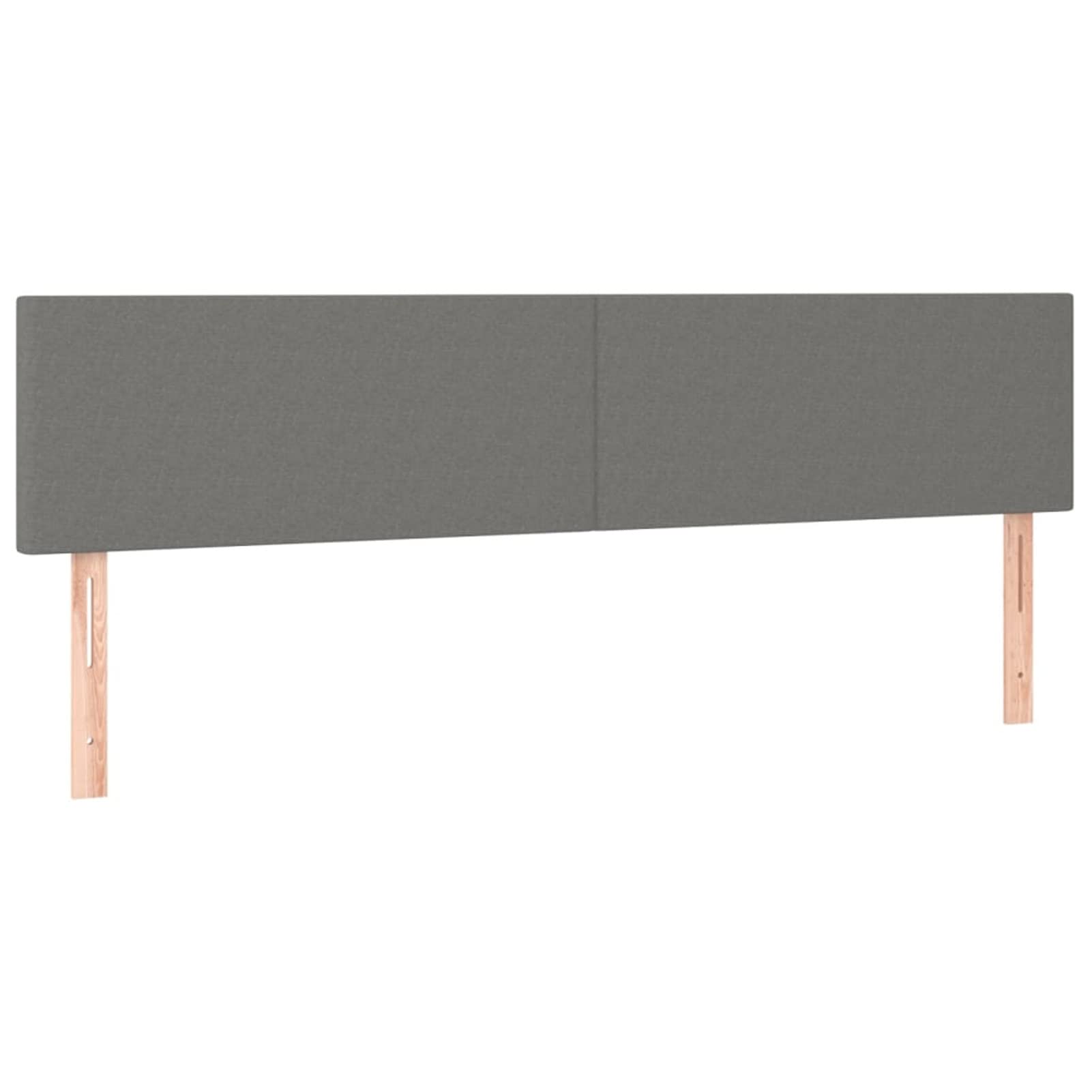 Cabeceros 2 Unidades, Cabezal De Cama, Cabezales Dormitorios Modernos, Cabecera para Cama, de Tela Gris Oscuro 100x5x78/88 cm