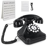 Pabbyeey Audio Gästebuch Hochzeit Telefon – Hochzeit Gästebuch Alternative mit Sprachaufnahme – Telefonrecorder für Hochzeit, Geburtstag & Events – Audionachrichten direkt am Telefon abhörbar(Schwarz)