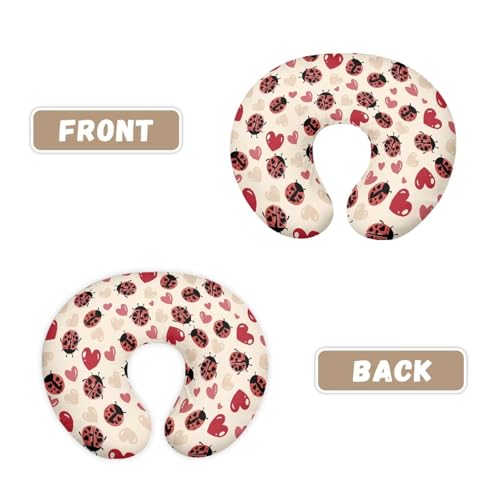 Image of Ladybug Love Nursing Pillow Cover Breathable Neutral Breastfeeding Pillow Cover Easy to Clean Soft Removable Pillow Cover for Infant Snug