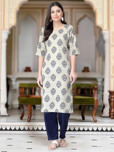 Image of Tee Projekt Versatile Crepe Kurti & Pant Set for Women Printed Kurta Set