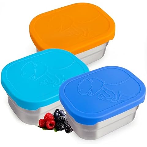 JoiaHaus Stainless Steel Kids Lunch Box Set Cover