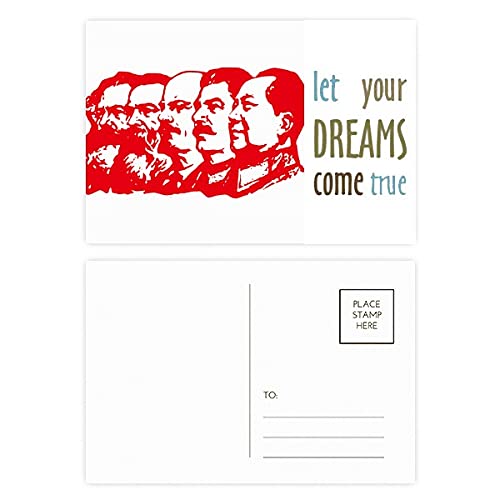 Cartes postales Mao China Dream Come True | Idée cadeau originale en lot de 20 remerciements