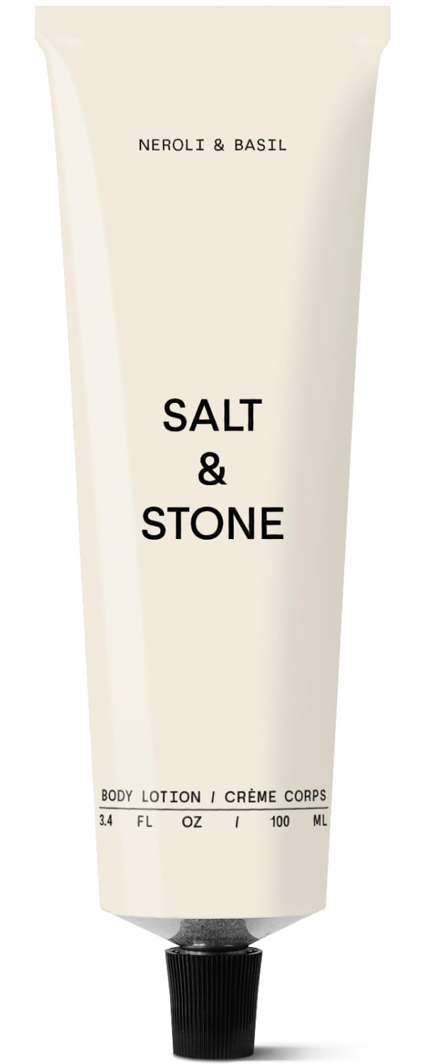 Salt Stone Body Lotion for Women Men Neroli Basil Hydrates Nourishes Softens Skin Restores Dry Skin Fast-Absorbing Cruelty-Free