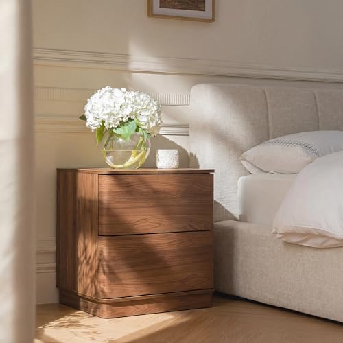 Image of Yechen Nightstand with 2 Push to Open Drawers Storage