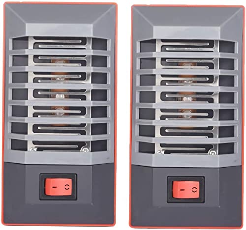 Bug Zapper Indoor, Plug-in Mosquito Killer Trap, Electric Little Gnats Fly Trap for House, Mini Insect Killer Light Eliminates Flying Pests for Home (2 Pack)