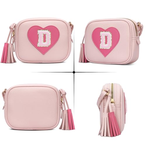 Image of KKXIU Birthday Gifts for Girls Initial Toddler Purse Cute Kids Crossbody Bag