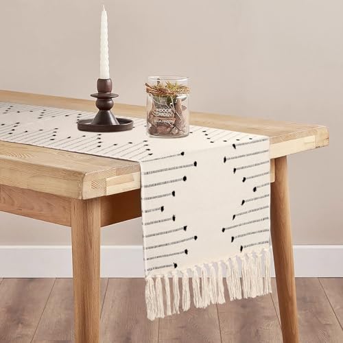 13-x-72-Inches-Boho-Table-Runner-with-Tassels-for-Dining-Room-Kitchen-Home-Farmhouse-Coffee-Table-decor-Thanksgiving-Christmas-Decor-Modern-Neutral-Table-Runners 13 x 72 Inches Boho Table Runner with Tassels for Dining Room Kitchen Home Farmhouse Coffee Table decor Thanksgiving Christmas Decor Modern Neutral Table Runners
