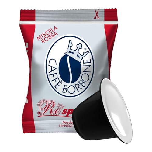 Caffè Borbone Respresso - Lot de 200 capsules de café compatibles avec les machines Nespresso, mélange rouge