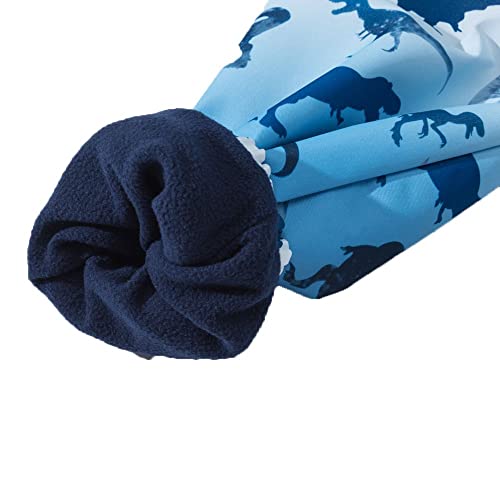 Boys Fleece Lined Waterproof Jacket Kids Water Resistant Coat Teenagers Outdoor Windbreaker Coat4