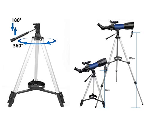Telescopio astronómico portátil refractor 70mm para principiantes miniatura 5