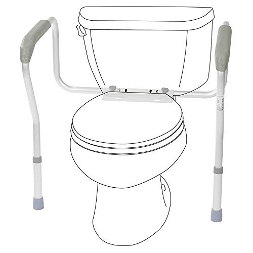 Homecraft Toilet Safety Frame, Bathroom Toilet Frame For Handicap Or Disabled, Assistance Rails For Elderly, Adjustable Toilet Hand Rails For Support, Safety, And Comfort, Bathroom Grab Bar #TOP1