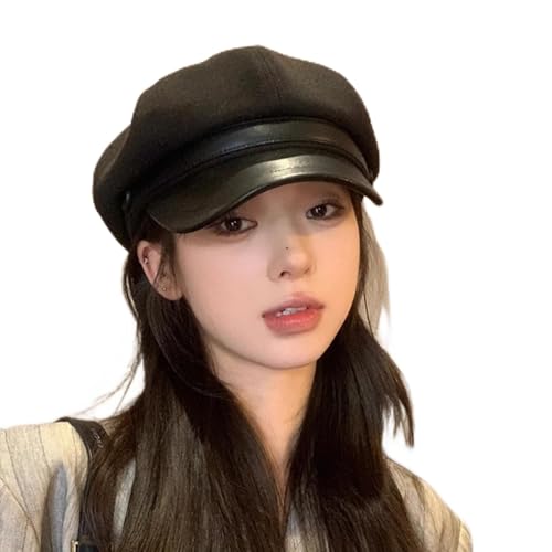 YQVAVZJSL Versatile Beret Autumn/Winter Octagonal hat Casual Retro British Style