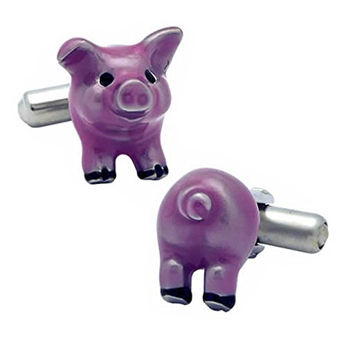 ピンク ぶた 子豚 SWANK カフス カフスボタン カフリンクス C0078