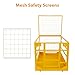 1400LBS Capacity Forklift Safety Cage with Lockable Swivel Wheels - 43