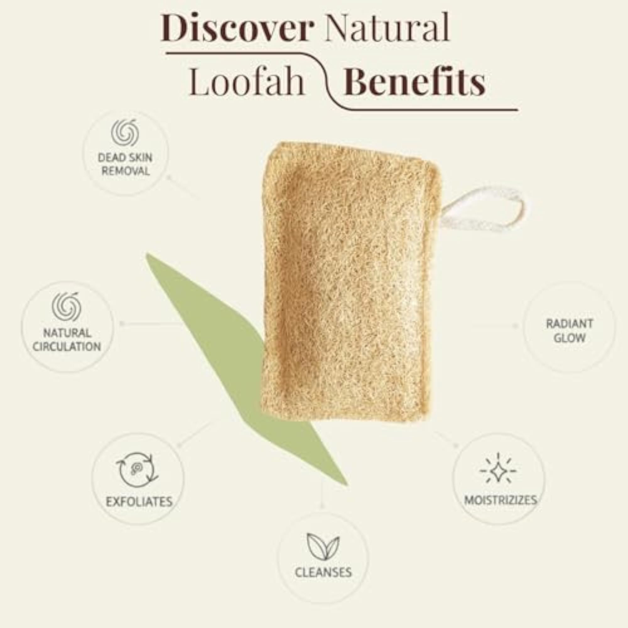 Natural Sun Dried Bath Loofah for Men & Women