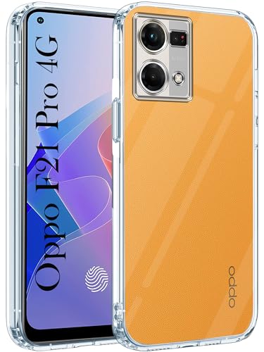 Image of Jkobi Back Cover for Oppo F21 Pro 4G | F21s Pro (Silicone Clear Shockproof Case with Camera Protection | Soft and Flexible | Transparent)