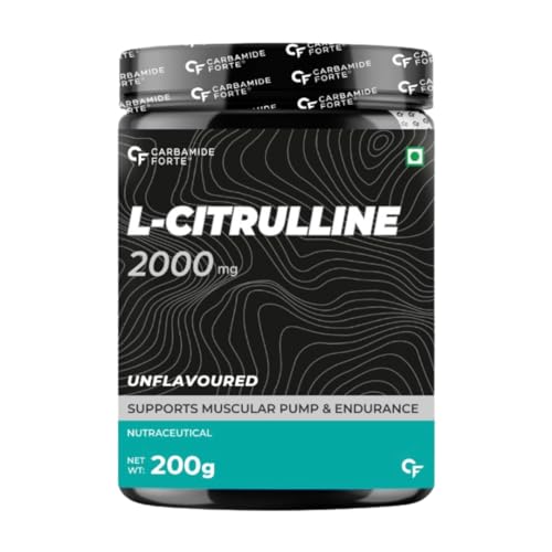 Image of Carbamide Forte L Glutamine Powder | Glutamine Supplement for Men | Unflavoured - 250 Grams |L Citrulline Powder 2000mg 100 SERVINGS - 200g