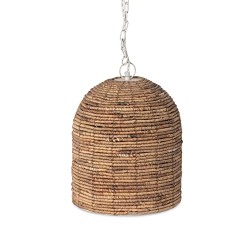 Park Hill Collection Beehive Seagrass Pendant with Natural Finish ELH26172