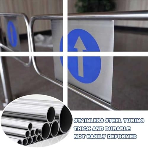 Barrera de Seguridad metálica con Resorte para supermercados y almacenes, Apertura de 90°, Barrera Industrial (120 cm x 100 cm) - Solución de Control de Acceso Duradera y