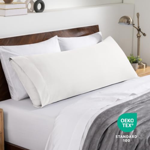 Image of Bare Home Body Pillow Cover Envelope (20 inchx54 inch, Antique White)