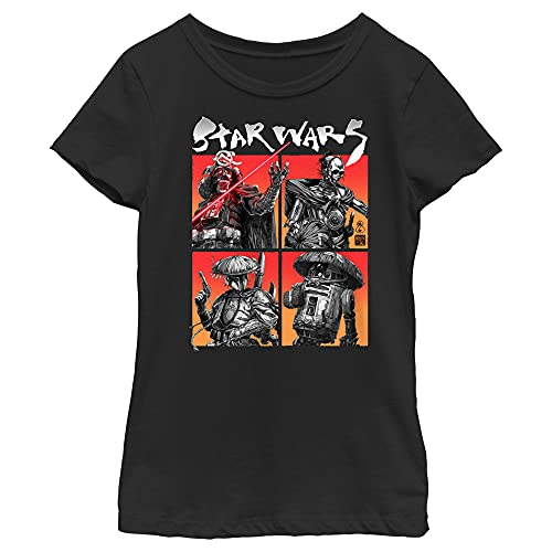 STAR WARS Visions Four on The Floor Girl's Solid Crew Tee