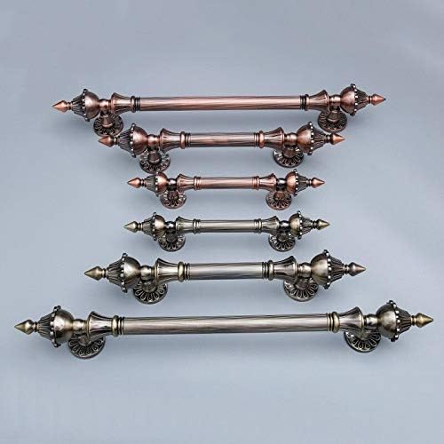 Door Handles Antique Zinc Alloy Multi-Size Handle Door Pull Bronze Gate Hotel Entrance Shopping Mall Door Handle WF - ( Color: A; Size: 440MM )
