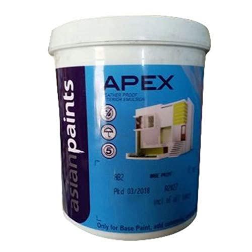 Image of Asian Paint Apex Dust Proof Weather Proof Exterior Emulsion 10 LTR (White),6 YEARS WARRANTY