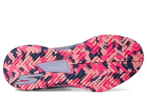 Skechers Womens Pickleball Viper Court Pro 2.0 Sneaker, Gray/Lavender 7.5 Medium