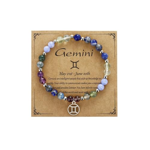 YIZHEDE Gemini Zodiac Bracelet...