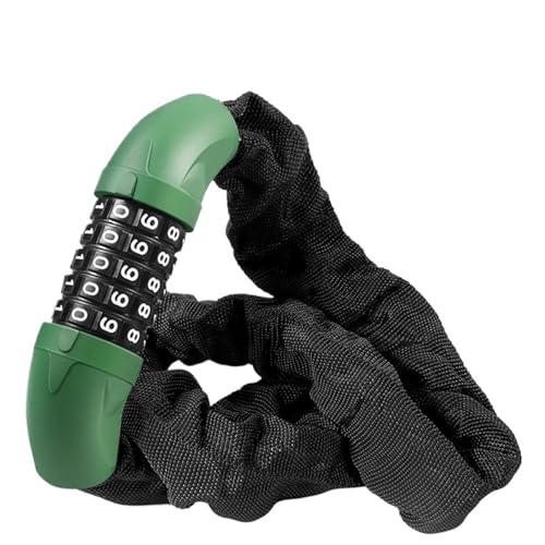 Chaîne de Verrouillage à Combinaison pour Moto et Cadenas Double Verrouillage Portatif
