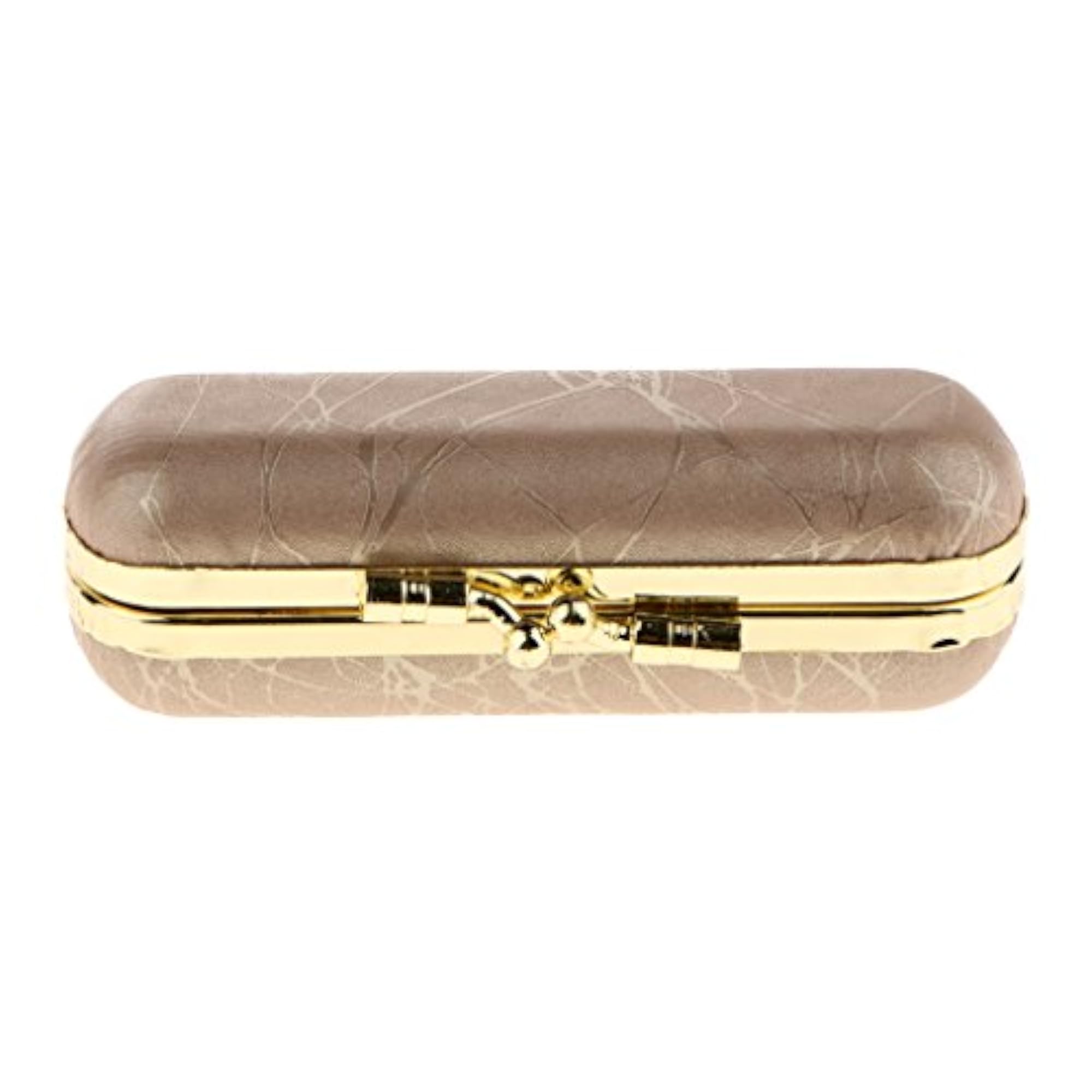 PU Leather Lipstick Case Storage Makeup Holder, Gold