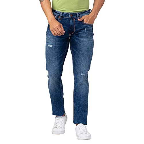 Image of Spykar Men's Rover Regular Fit Mid Rise Casual Jeans