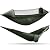 G4Free Large Camping Hammock with Mosquito Net 2 Person Pop-up Parachute Lightweight Hanging Hammocks Tree Straps Swing Bed for Outdoor Backpacking Backyard Hiking (New Army Green)