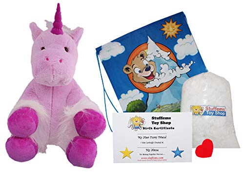 Make Your Own Stuffed Animal 16" "Mystic The Unicorn - No Sew