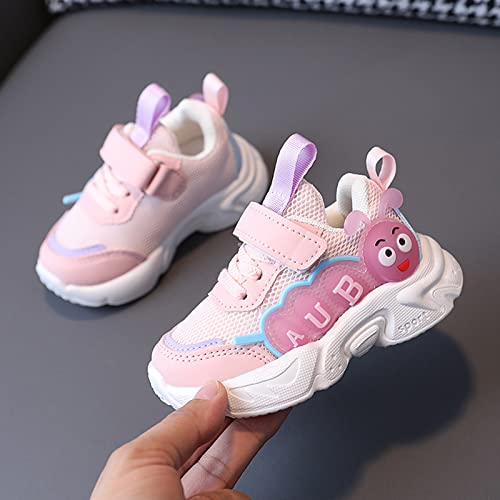 Children Shoes Light Shoes Small White Shoes Non Slip Soft Bottom Toddler Shoes Kids Tennis Shoes Breathable Running Shoes (Pink, 2.5-3 Years Toddler)4
