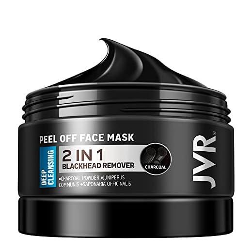JVR Mascarilla Remover Blackhead Carbón de Bambú, Limpieza Profunda, Mascarilla para Blackhead Mask, Máscara Negra para Eliminar Espinillas, Limpieza de Poros, Control de Aceite 120 ml