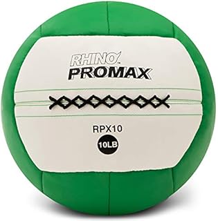 Champion Sports RPX10 Rhino Promax Slam Balls, 10 lb, Soft Shell with Non-Slip Grip, Medicine Wall Exercise Ball for Weightlifting, Plyometrics, Cross Training, & Home Gym Fitness