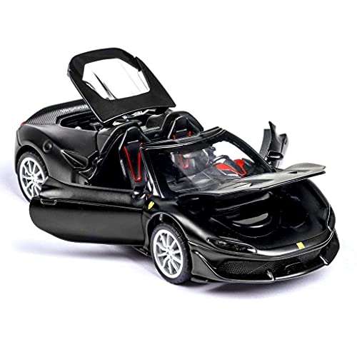 Image of Invite Exclusive Alloy Metal Pull Back Die-cast Car 1:32 Ferrari J50 Diecast Metal Pullback Toy car with Openable Doors & Light, Music Boys Gifts Toys for Kids,Toy【Colors as Per Stock】