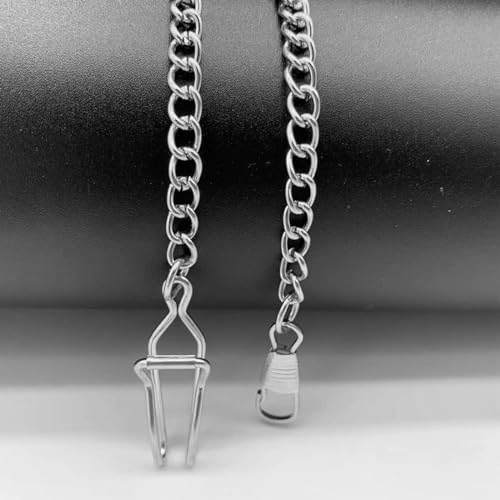 YOCDNOV 2 Stück Taschenuhr Kette- Herrengürtel Taschenuhrkette aus Metall Hüftgurt, Uhr Kette Link für Kleidung Handtasche, Uhrenkette Klassisch Taschenuhr Zubehör, Kreative Geschenke für Männer