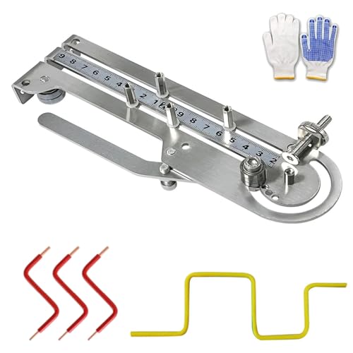 Portable Stainless Steel Wire Bender, Precision Bending Tool for 16.4mm Max Cable, Electrical Panels, Breadboards Jumper Wires Bending & DIY Projects