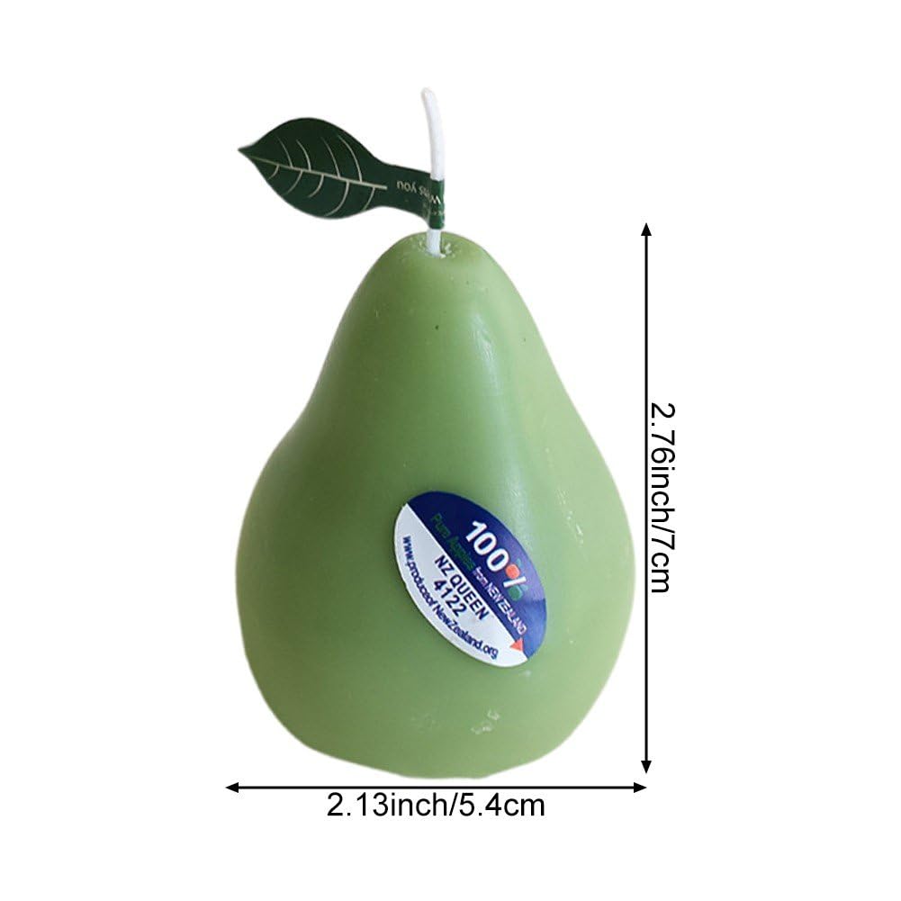 Perfumada En Forma De Pera, Decorativa De Cera De Soja con a Frutas para Mesa, Velas De Aromaterapia, Día De Madre Y Pascua para Mujeres.