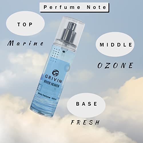 Image of Combo of (Joyfull, Mystic Spell, River Heaven, Amuse) Body Perfume (each 100 ML)