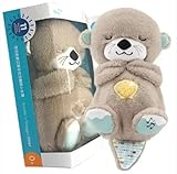 Generisch Schlummer Otter Kuscheltier mit Atembewegung und Musik für Babys, grau