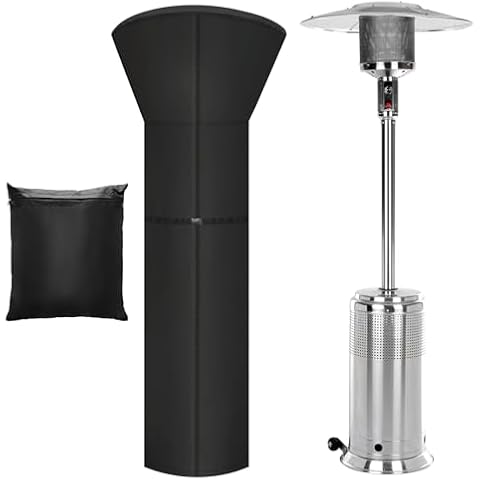 Anglekai Waterproof Patio Heater Cover with Zipper Cover
