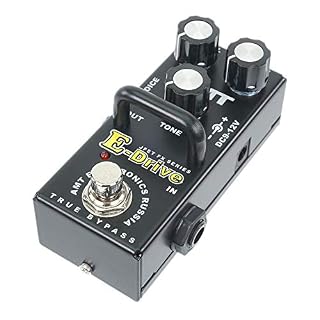 AMT E-Drive mini Pédale de distorsion JFET pour guitare Émulate anglaise - Les Beatles, Paul McCartney, John Lennon, RIngo Starr, George Harrison