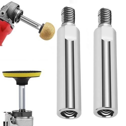 Angle Grinder Extension Rod,2025 Upgrade M10 Thread Polishing Machine Adapter Lever,Angle Grinder Extension for 100 Type Angle Grinder Polisher (2 PCS)