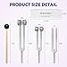Tuning Forks for Healing Set (128HZ, 256HZ, 512HZ),Tuning Fork with Reflex Hammer 3-Piece Tuning Forks Perfect for Healing, Chakra, Sound Therapy, Keep Body, Mind and Spirit in Perfect Harmony