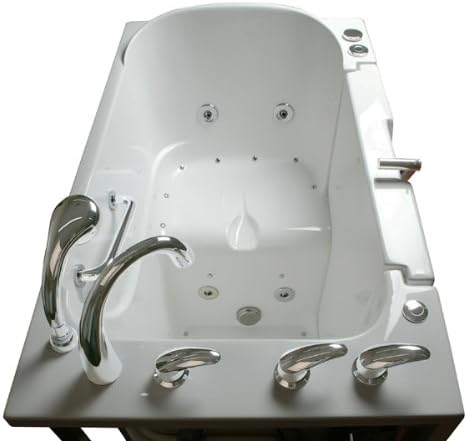 Wheelchair Access 4.33 Ft. Walk-In Hydro And Air Bath Tub In White-Ella Walk In Baths-305224R