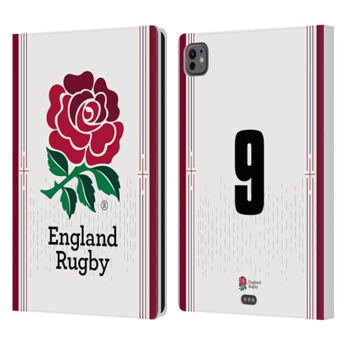 Étui iPad Pro 11 M4 England Rugby Union : protection portefeuille en cuir pour supporter passionné